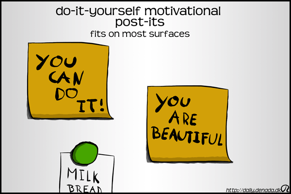 diy motivational post-its